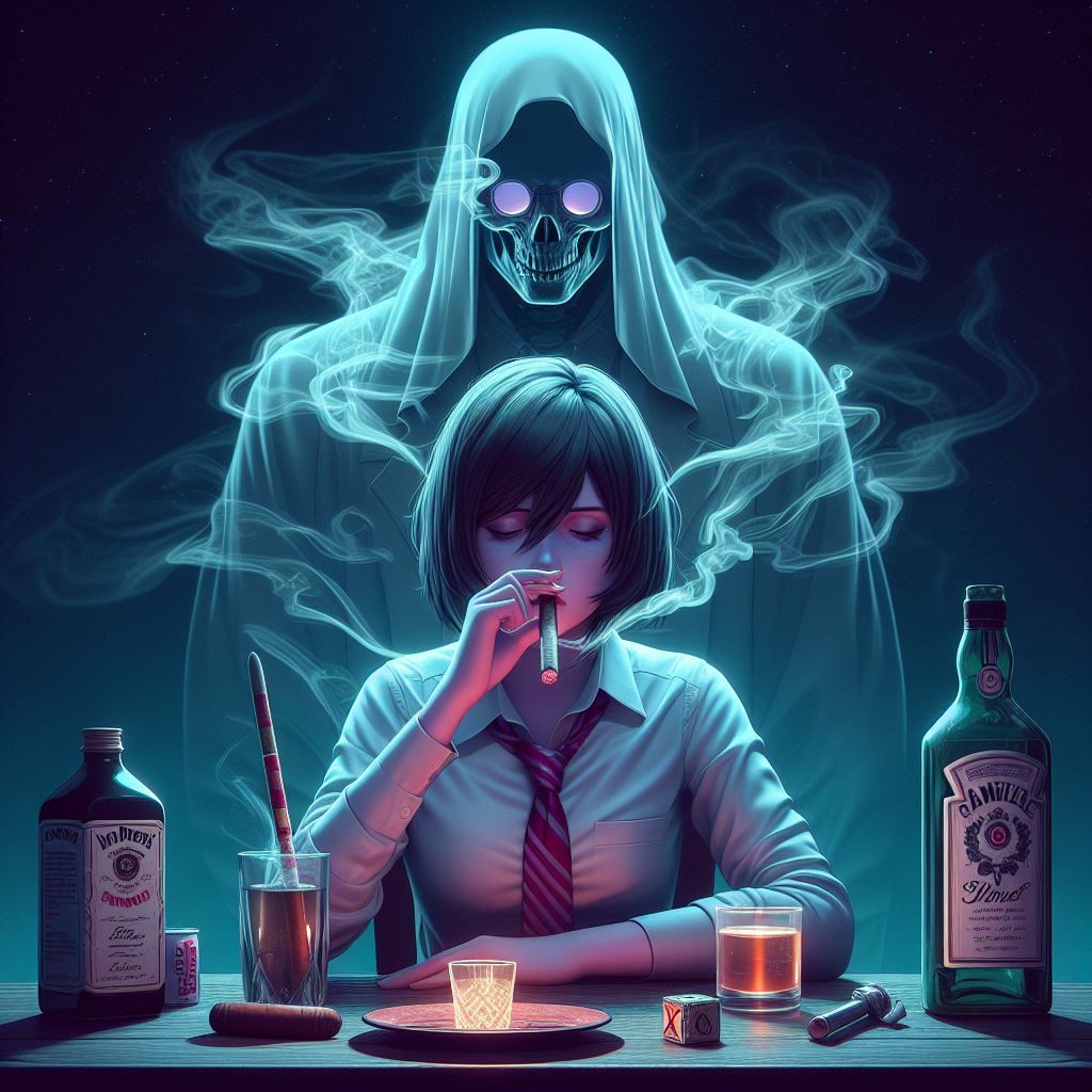 A bar ghost watching a 21 year old woman