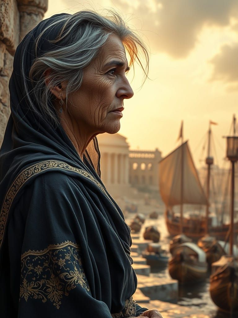 Almitra is the wise and mysterious seeress. 