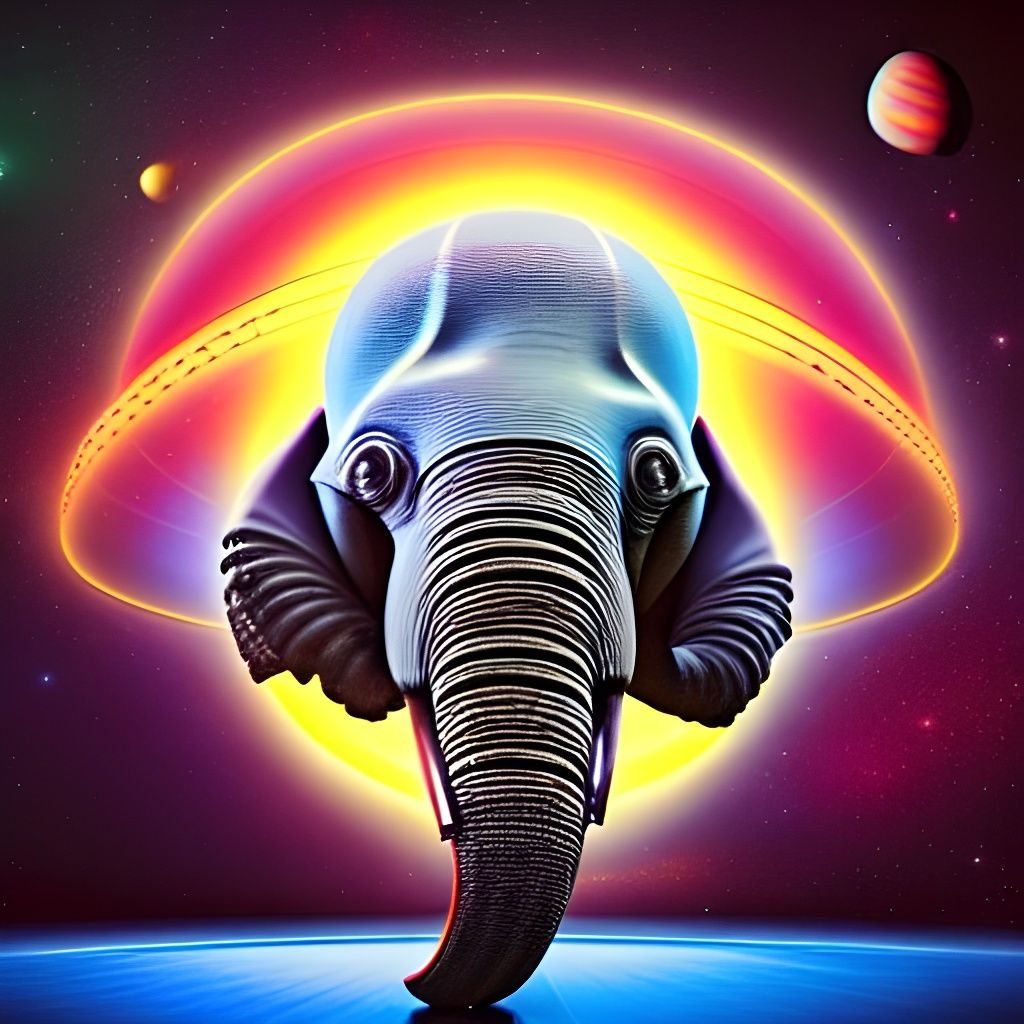 Psychedelic Elephant