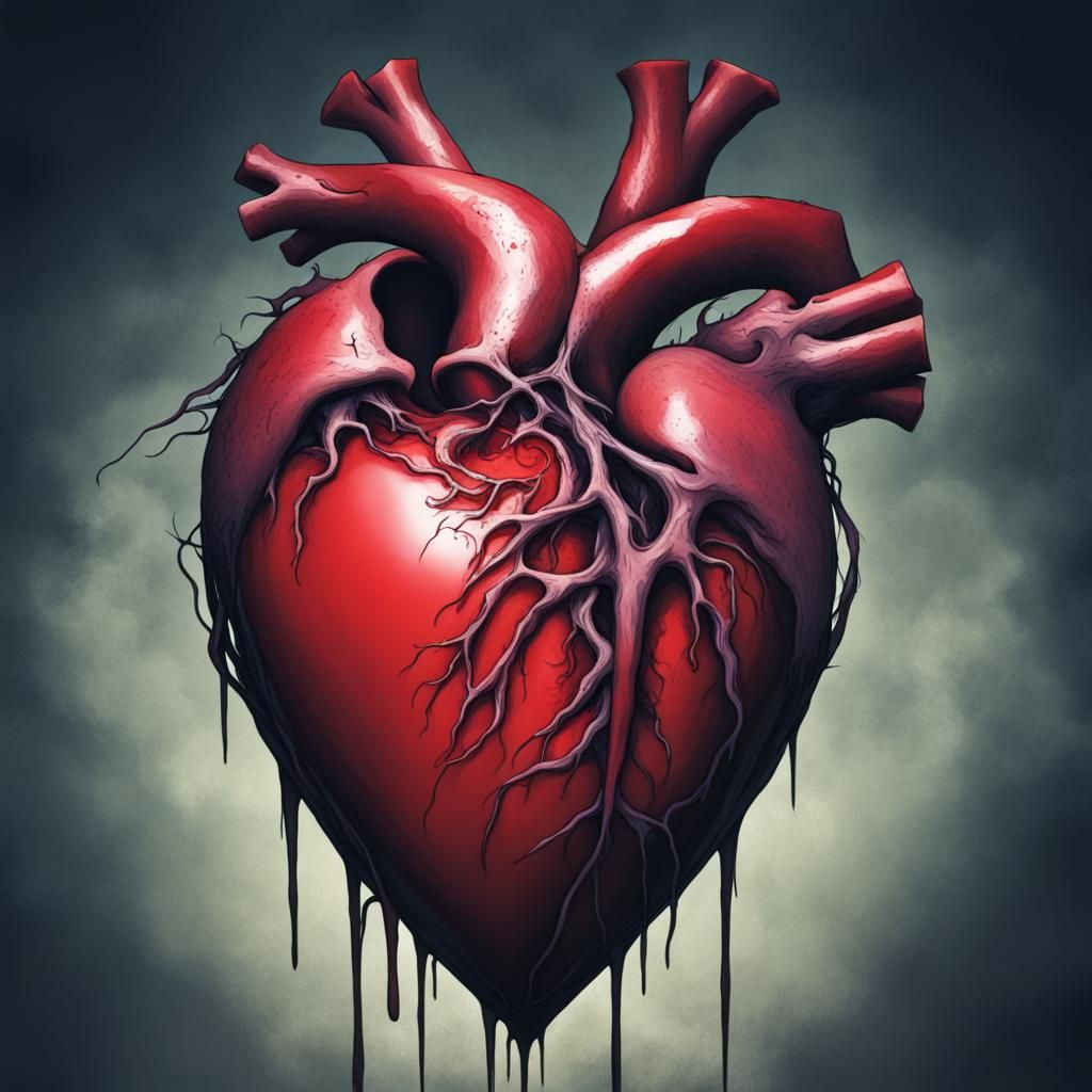 Dying Heart - AI Generated Artwork - NightCafe Creator