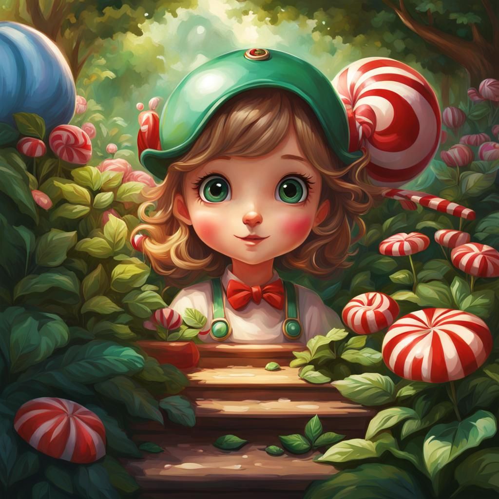 Peppermint Princess - AI Generated Artwork - NightCafe Creator