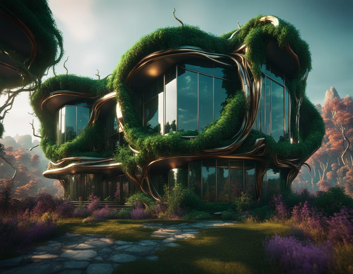 Abstract Home Architecture surrealism glass
deep color dark ...