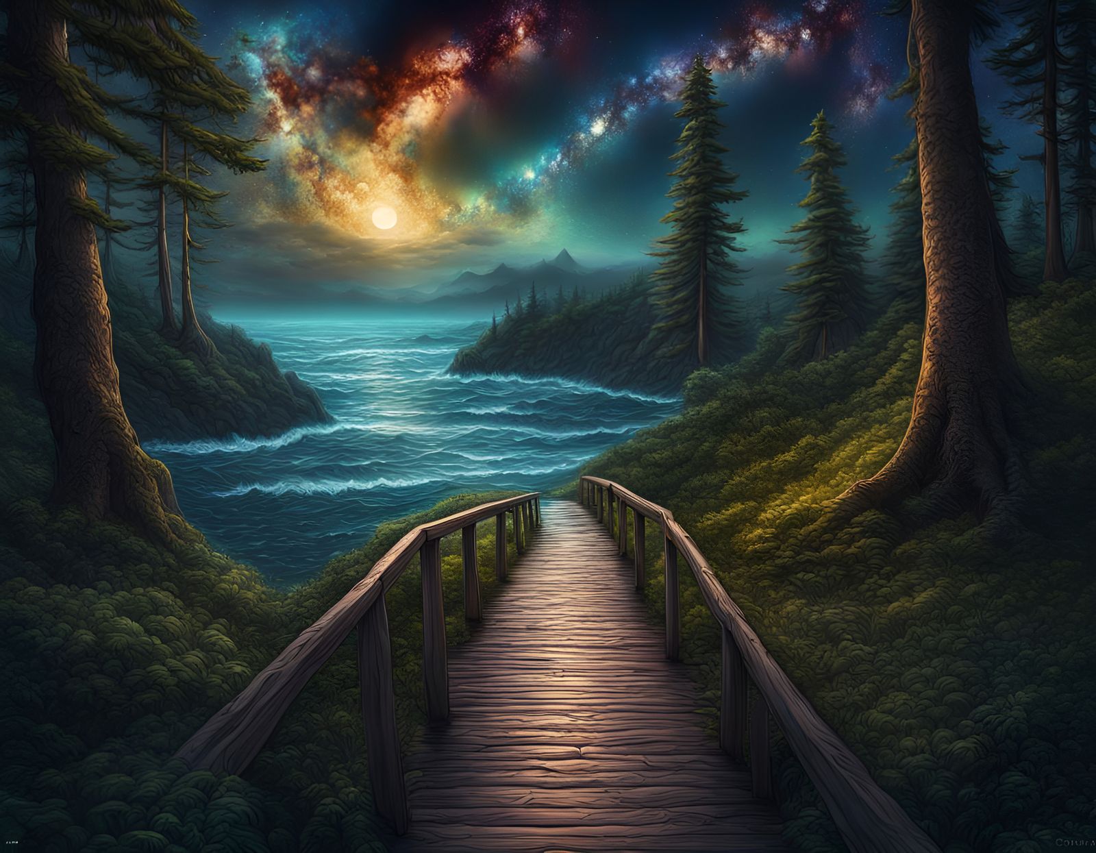 A path to night  by @Kokosjambos