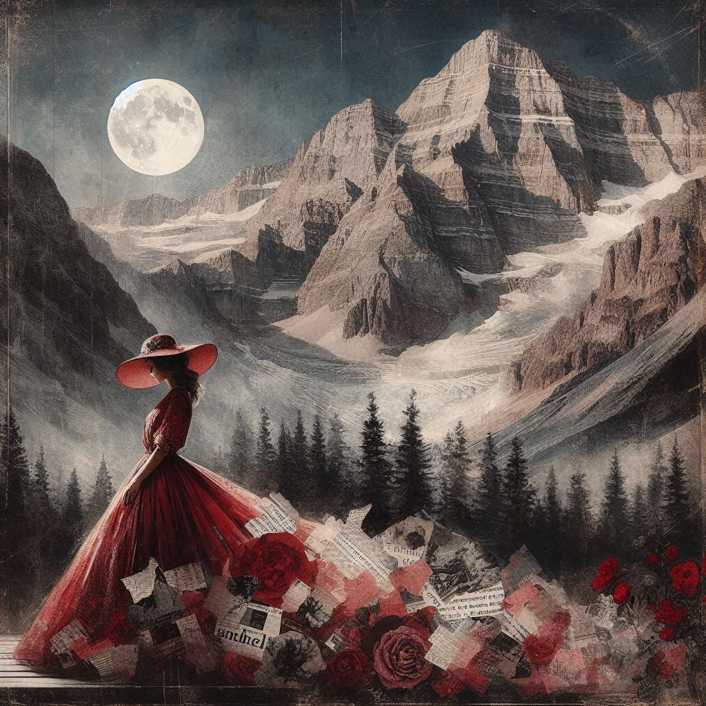 mixed media collage.