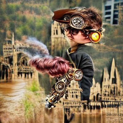 Steampunk Harry potter boy
