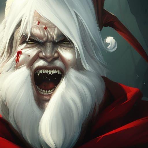 vampire santa claus - AI Generated Artwork - NightCafe Creator