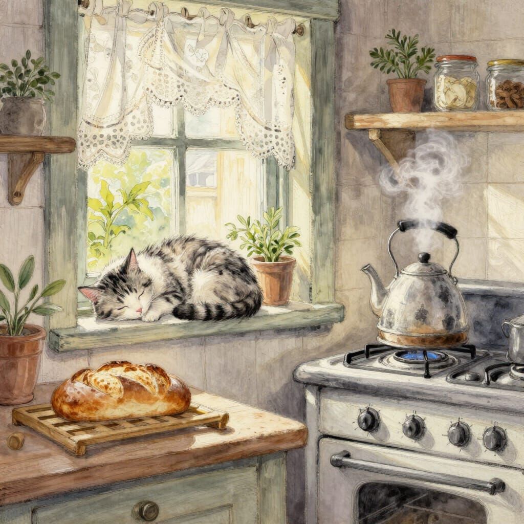 Calming Kitchen  by @Kosh