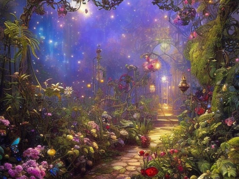 Mystic Purple Garden.   by @Ansel_Atoms