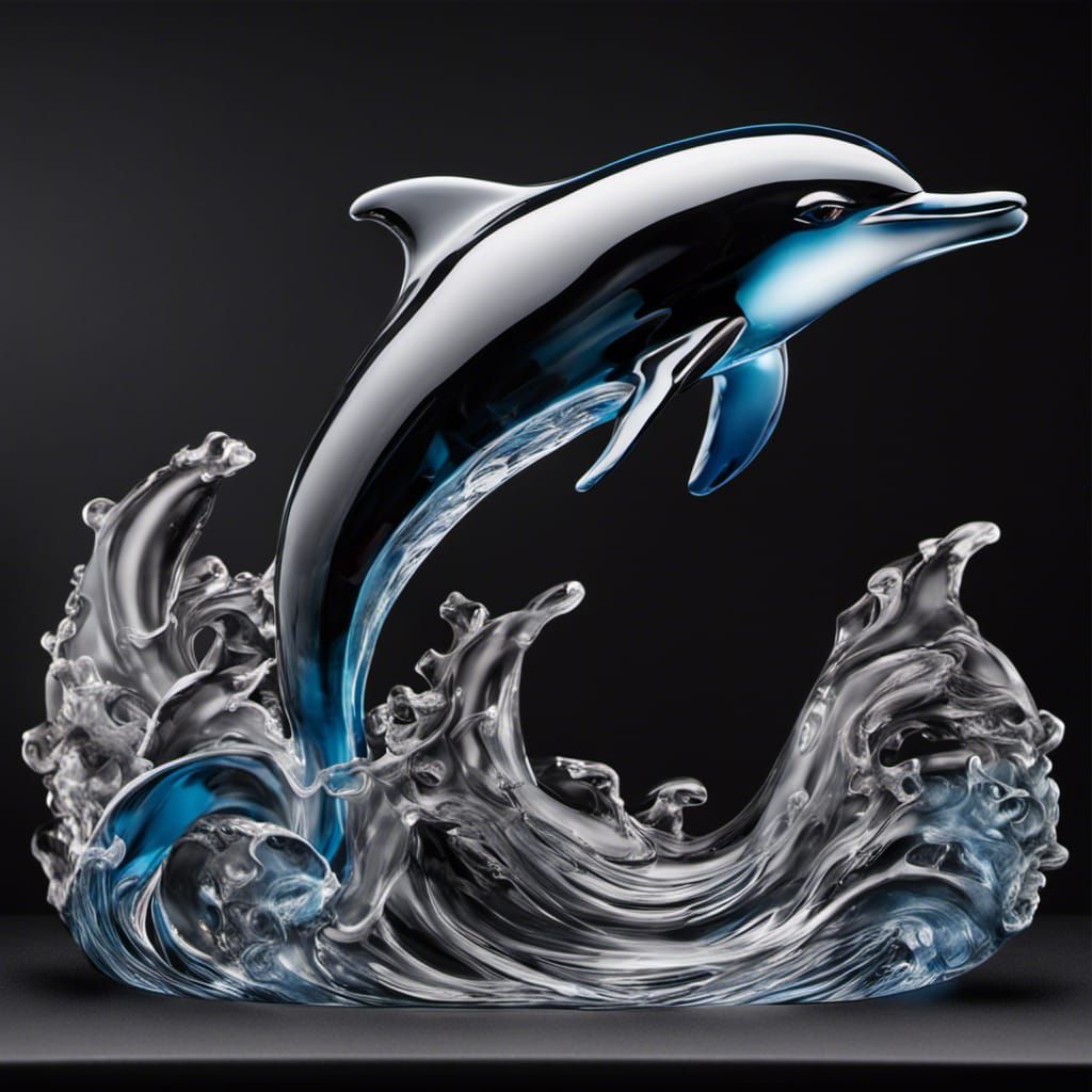 Dolphin Glass - AI Generated Artwork - NightCafe Creator