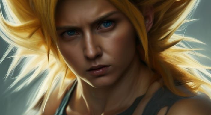 Live action film, Realistic and Beautiful Super Sayayin fema...