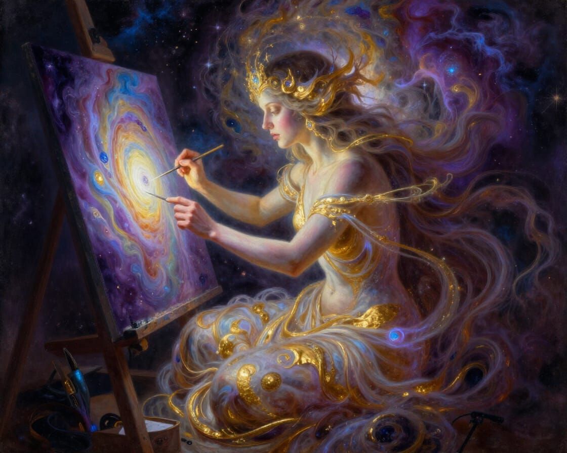 Artists or creators completely absorbed in their work  by @People Art