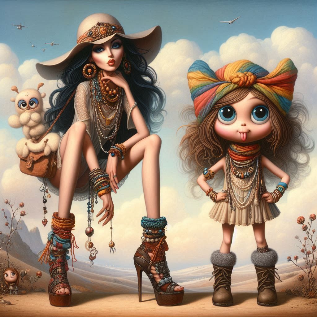 A surreal whimsical caricature painting collection, decided to open the prompt for everyone. πππππ