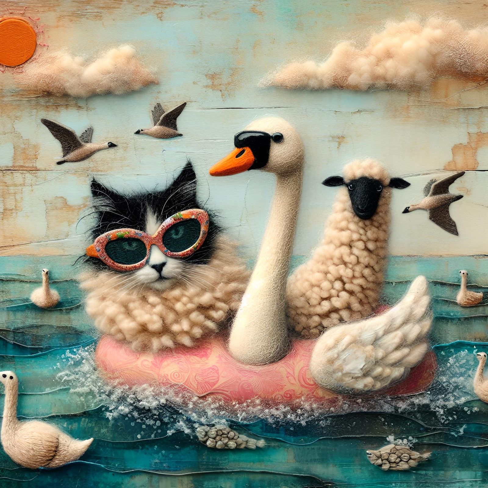 Woolly, float, meow 😽🤍 (4)