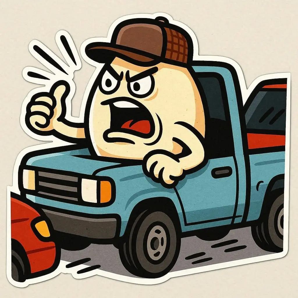 "GET OUT OF MY LANE!"