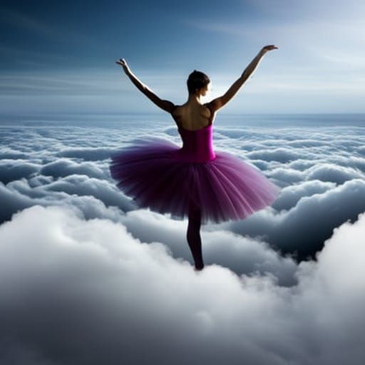 Ballerina on a cloud