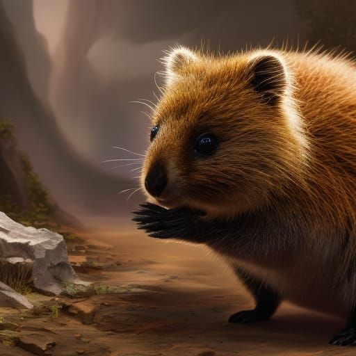 A shot of an adorable Quokka