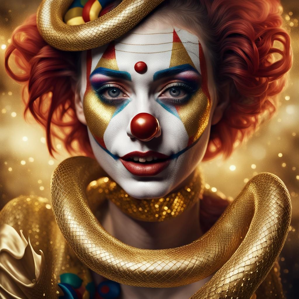 Clown woman