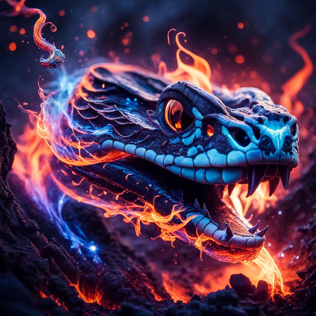 Snake Fire  by @Johnny Fish