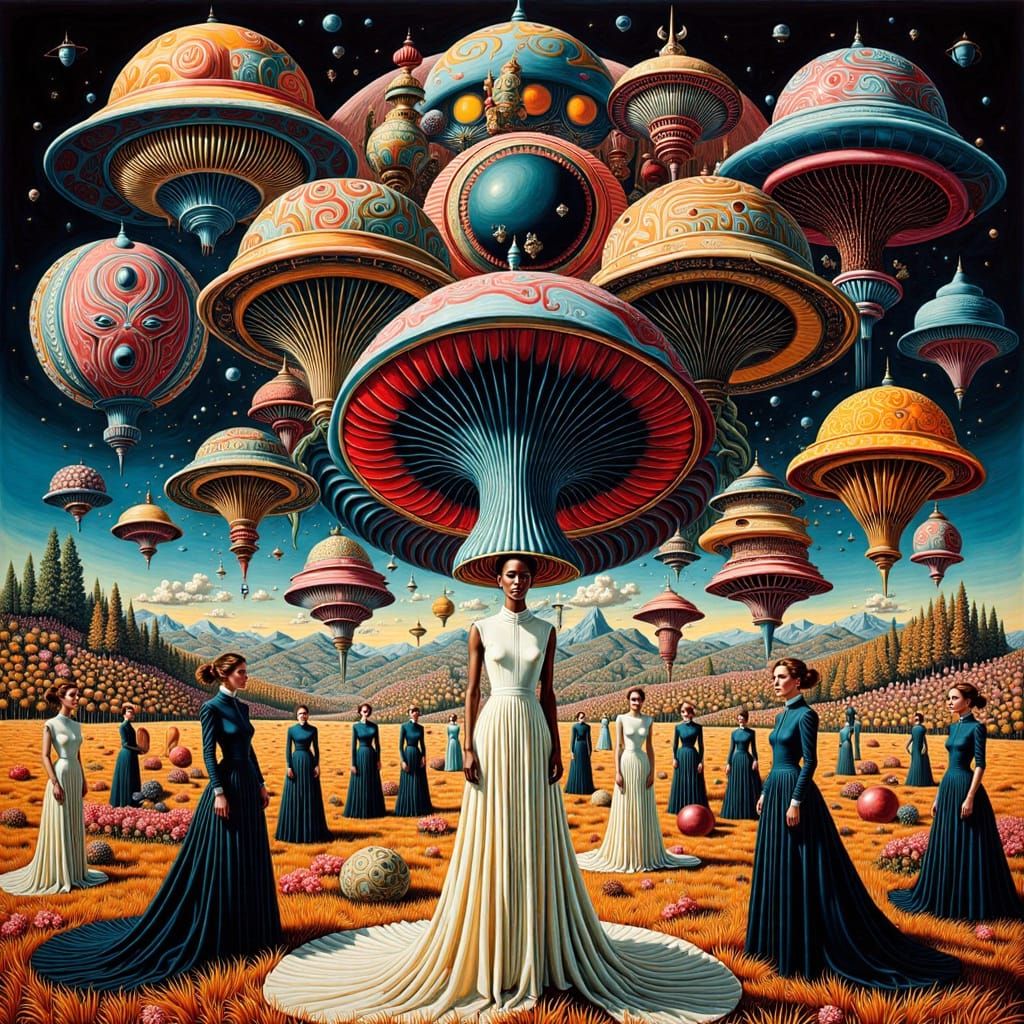 Surreal Dark Fantasy Hallucination in Wide Angle