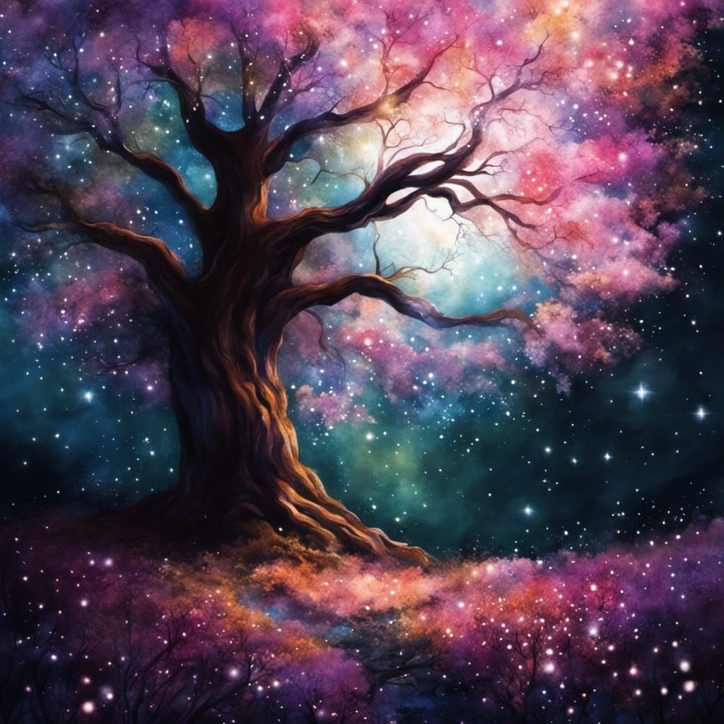 glitter tree