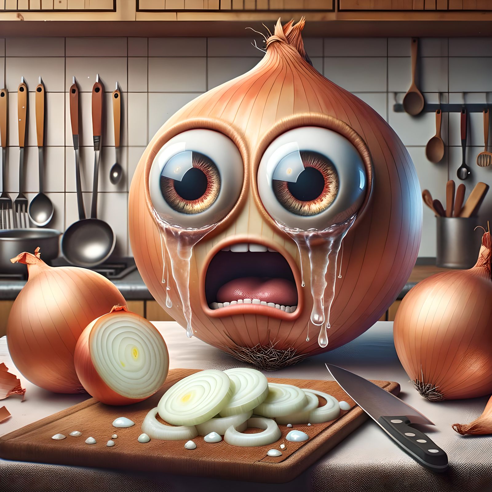 Onion Drama : When Tears Flow Freely and Knives Get Nervous  by @APOLLO
