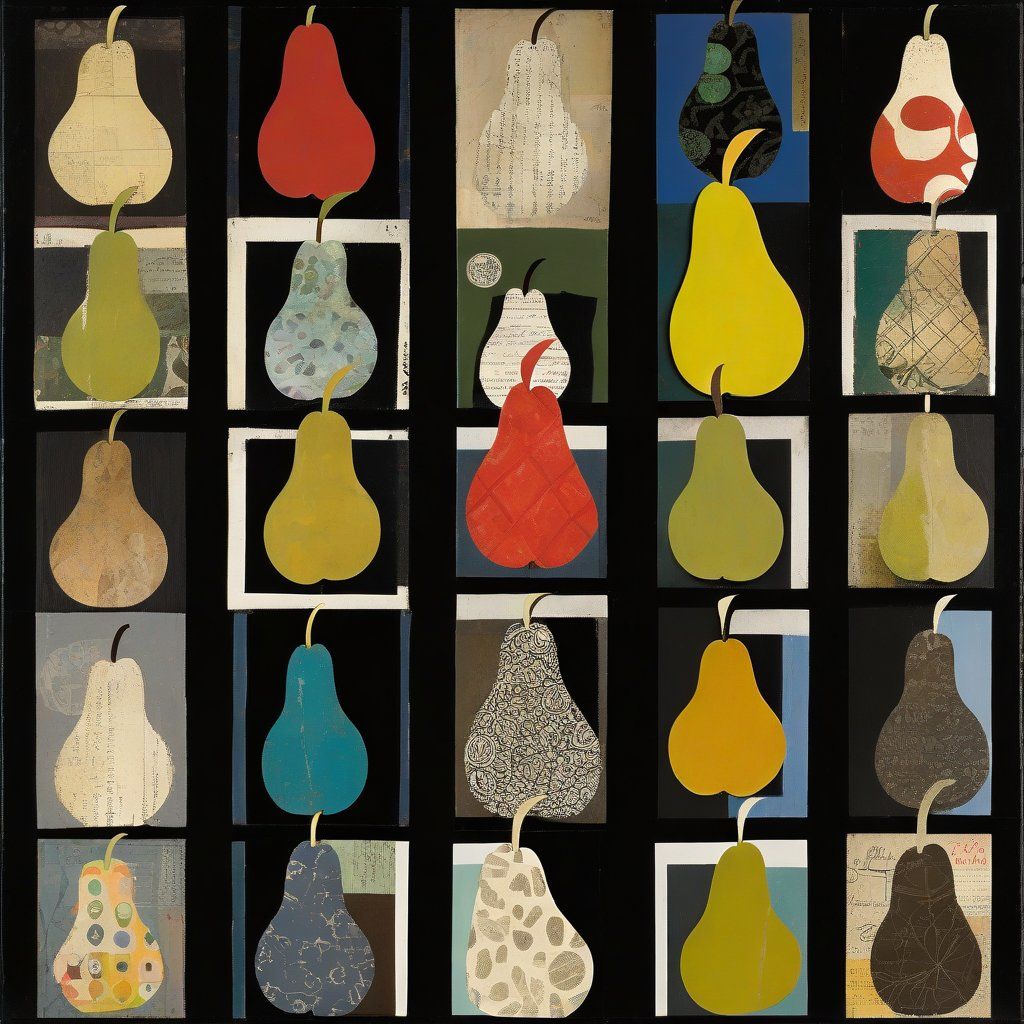 Pears collage