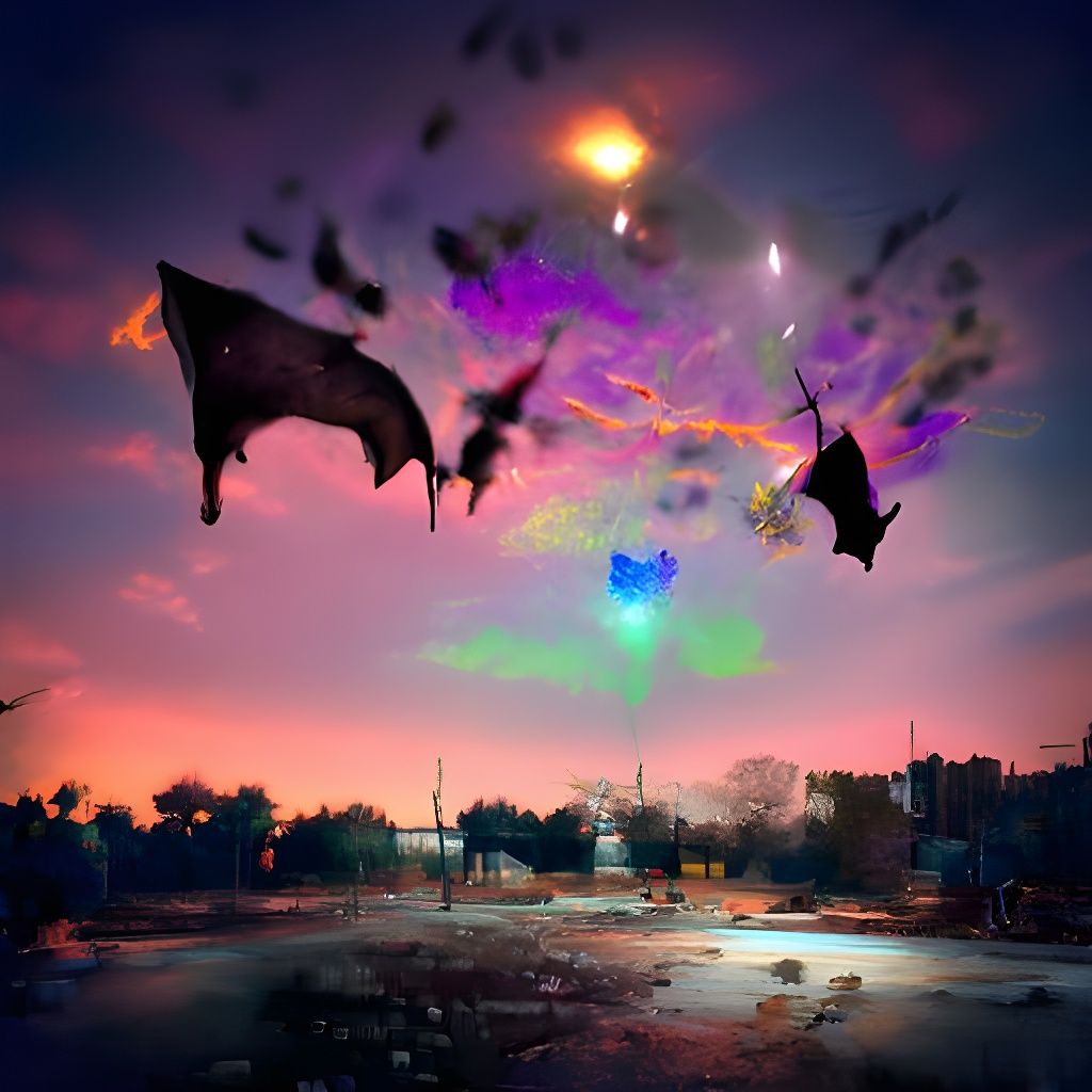 Release The Bats gothic art mysterious colorful beautiful et...