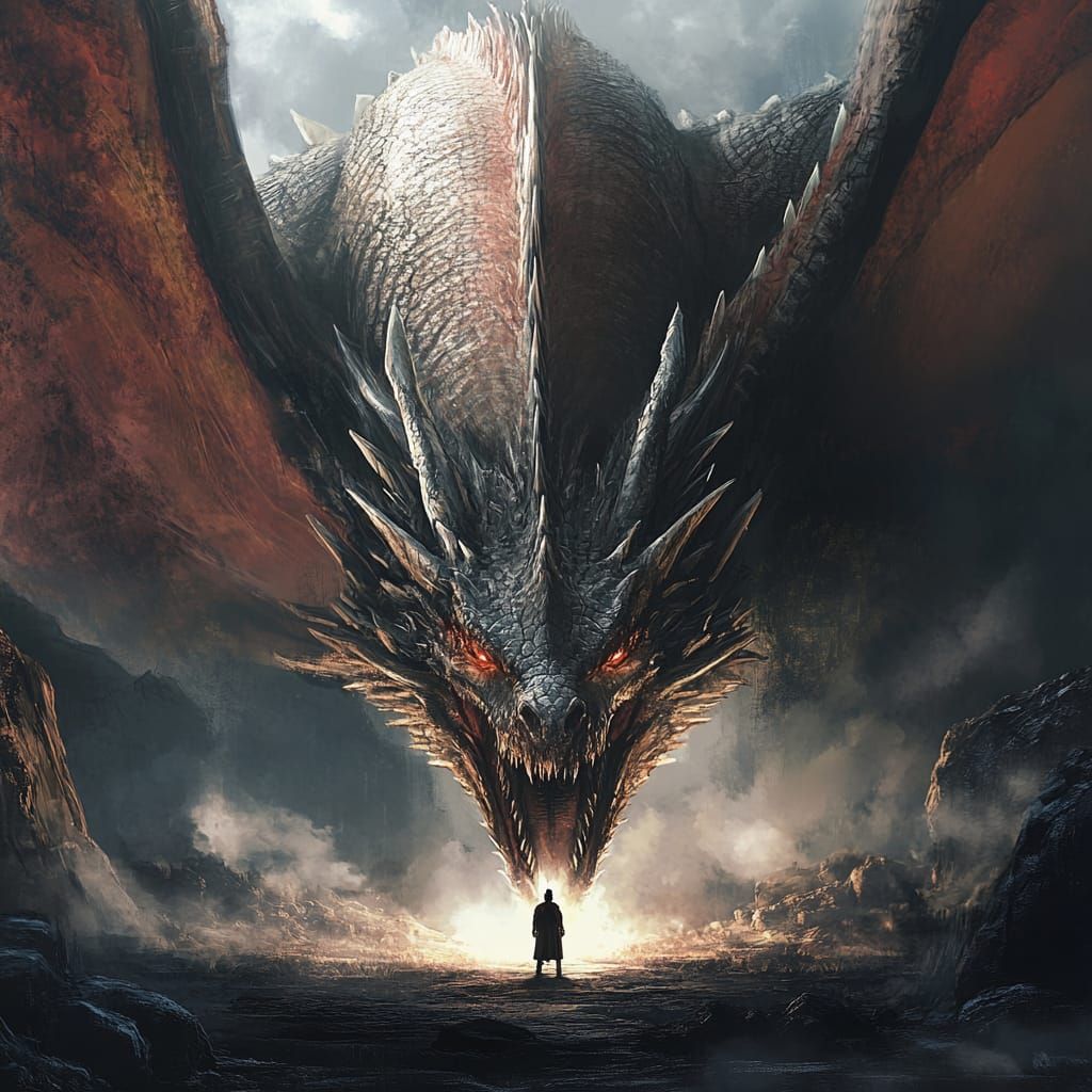 Speak, Human, before I lose patience  by @Fantasy Art by Kay