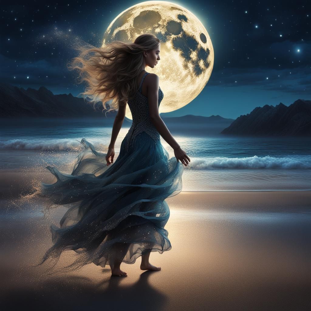 Moonlit Beach Dance