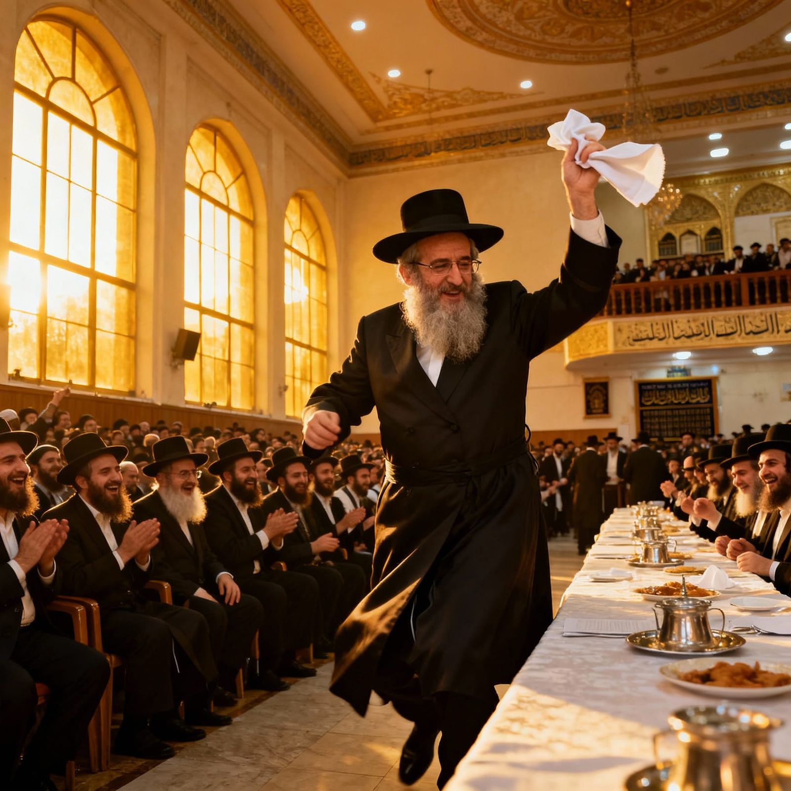 Vizhnitz Rebbe Celebrates with Followers in Bnei Brak