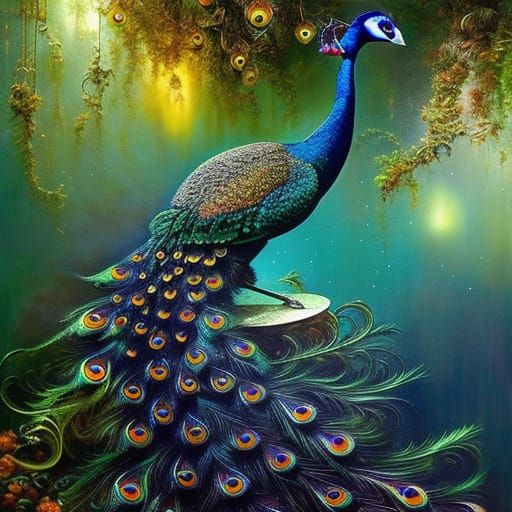 peacock - AI Generated Artwork - NightCafe Creator