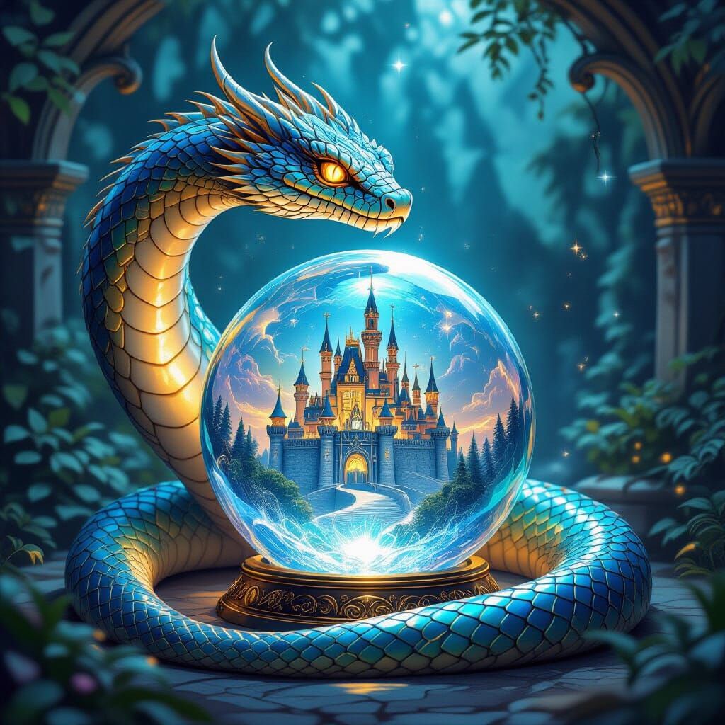 Serpent Guardian of Crystal Ball Castle