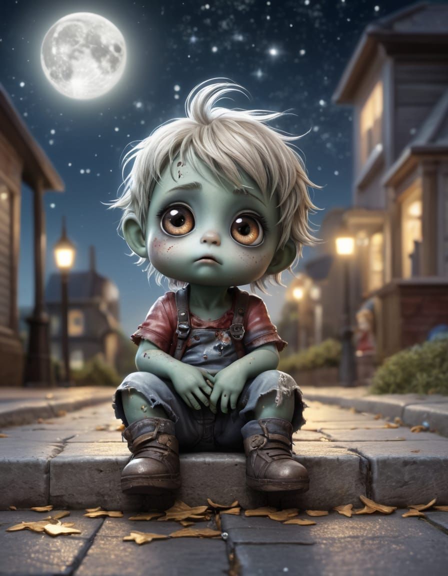 Sad little zombie