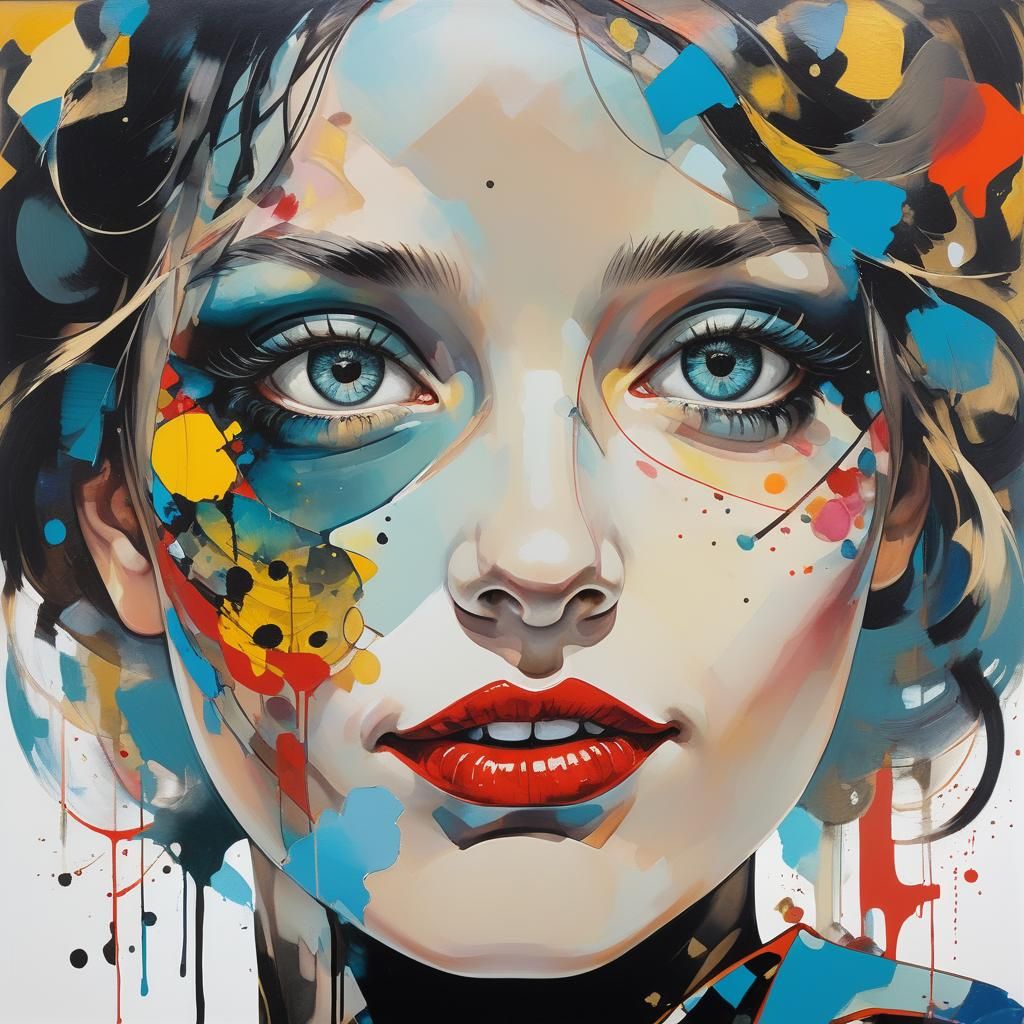 "the black eye shuffle with a smile"🙂..... by Conrad Roset....