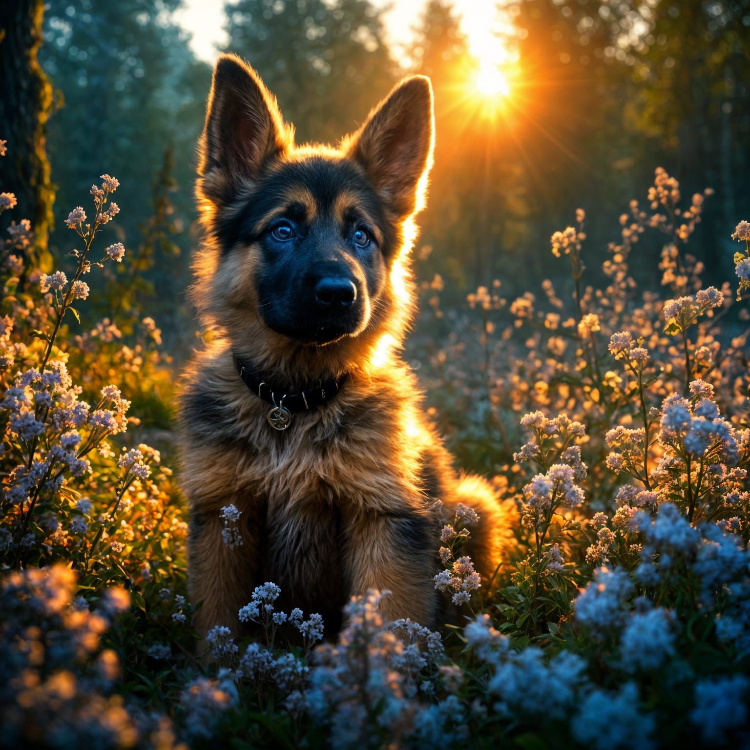 German Shepherd Puppy   by @Basic_Shmasic