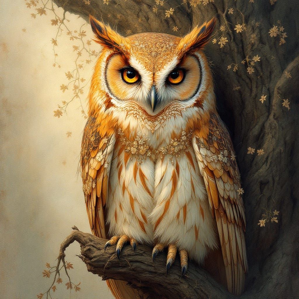 Owl  by @Merethe