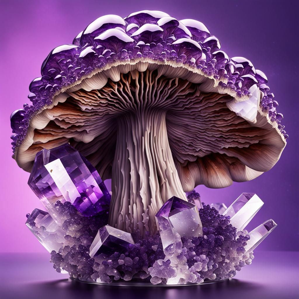 Crystallised Amethyst Mushroom