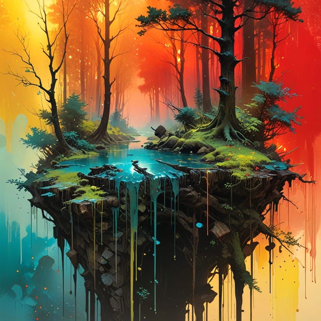 Dripping Forest  by @Danny_B_Goode 