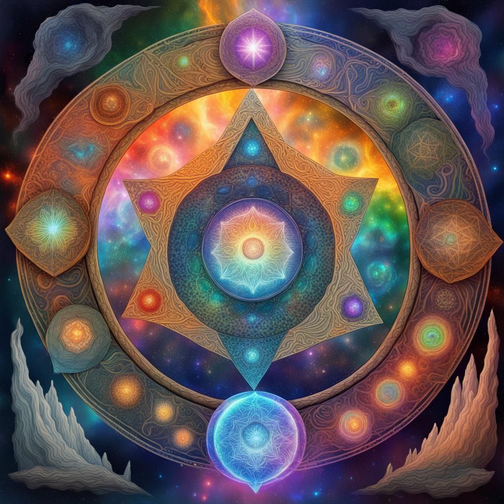 Rainbow Earth Mandala