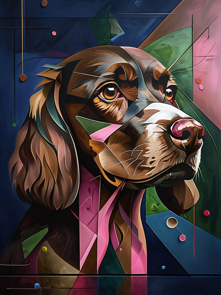 Abstract Cocker Spaniel