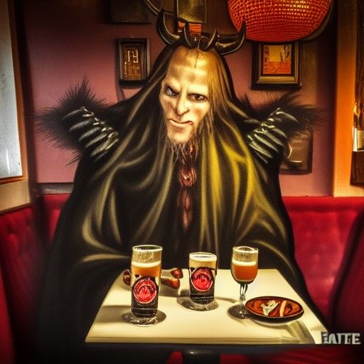 Germanic Demon in a British Pub