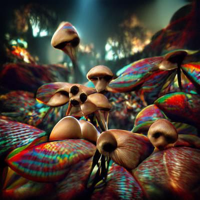 psilocybin mushrooms #vfxfriday - AI Generated Artwork - NightCafe Creator