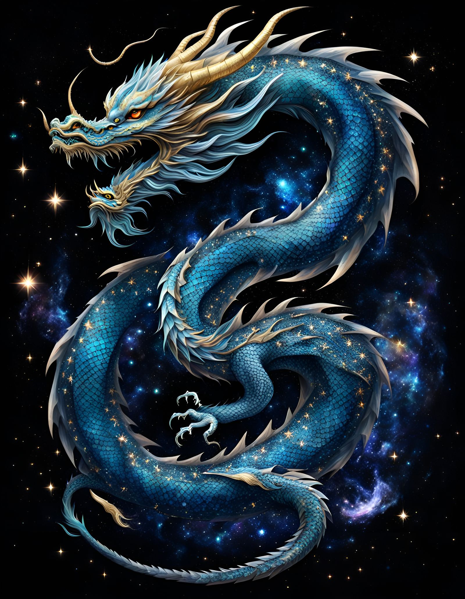 Galaxy dragon - AI Generated Artwork - NightCafe Creator