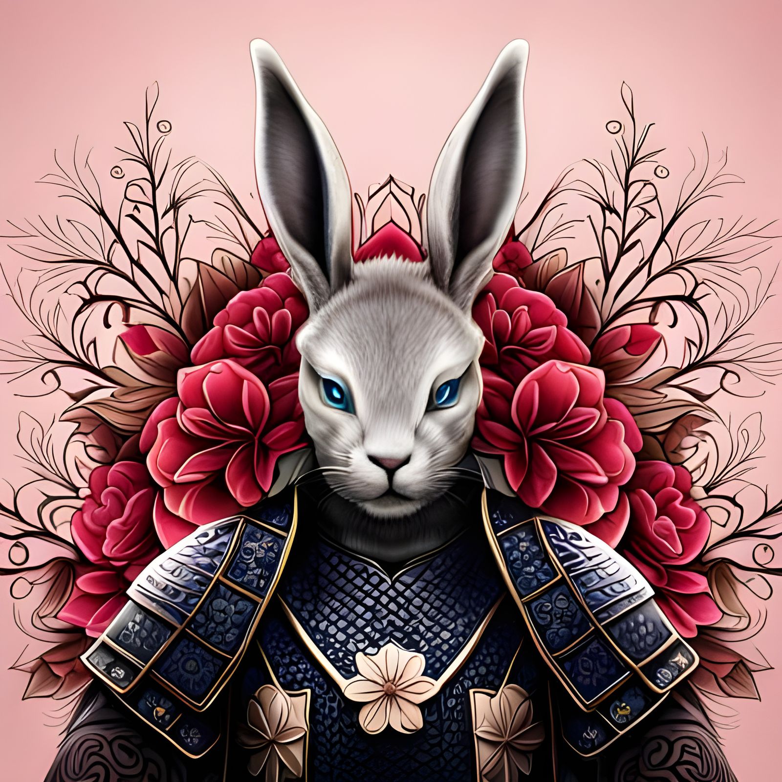 Edo bunny samourai - AI Generated Artwork - NightCafe Creator