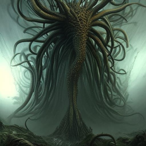 Lovecraftian creature 1 - AI Generated Artwork - NightCafe Creator