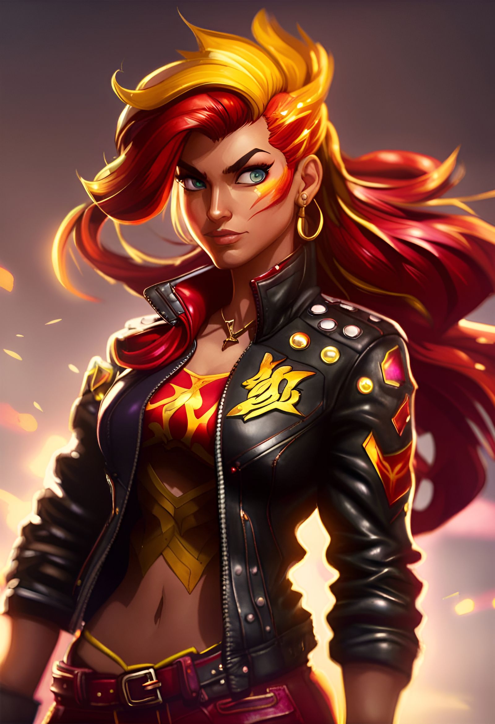 Sunset Shimmer - Street fighter  by @Kira Kibran