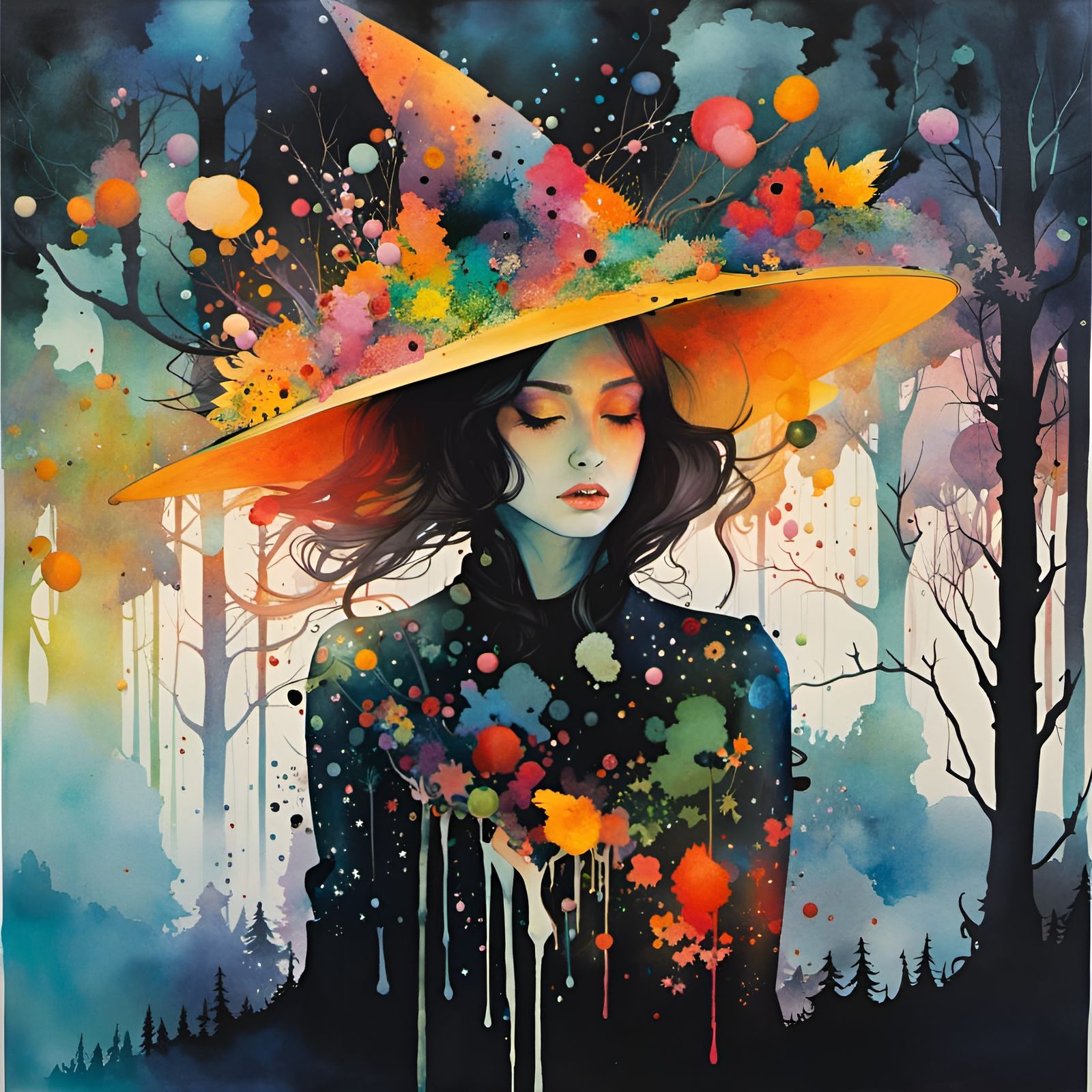 The Watercolor Witch  by @Gazelli