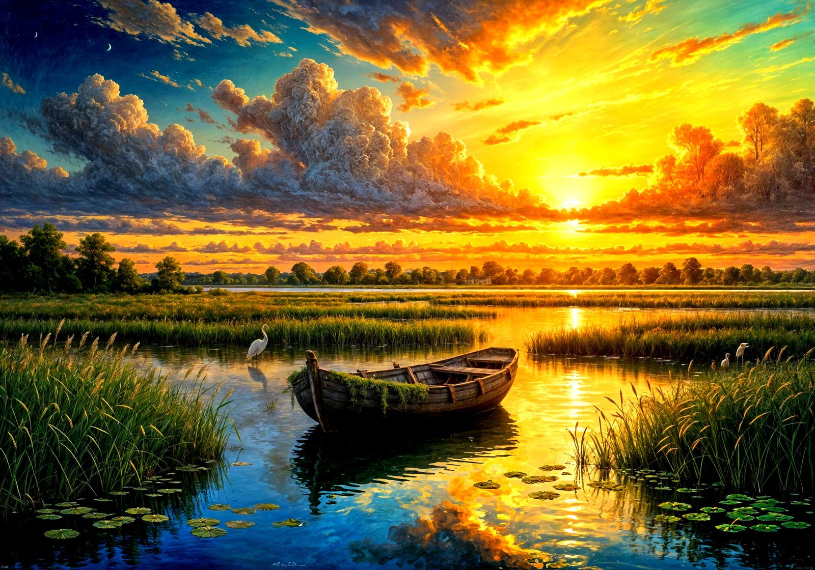 Waiting Between Sunset and Dawn...  by @ANNA R