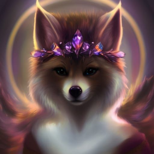 Celestial fox - AI Generated Artwork - NightCafe Creator