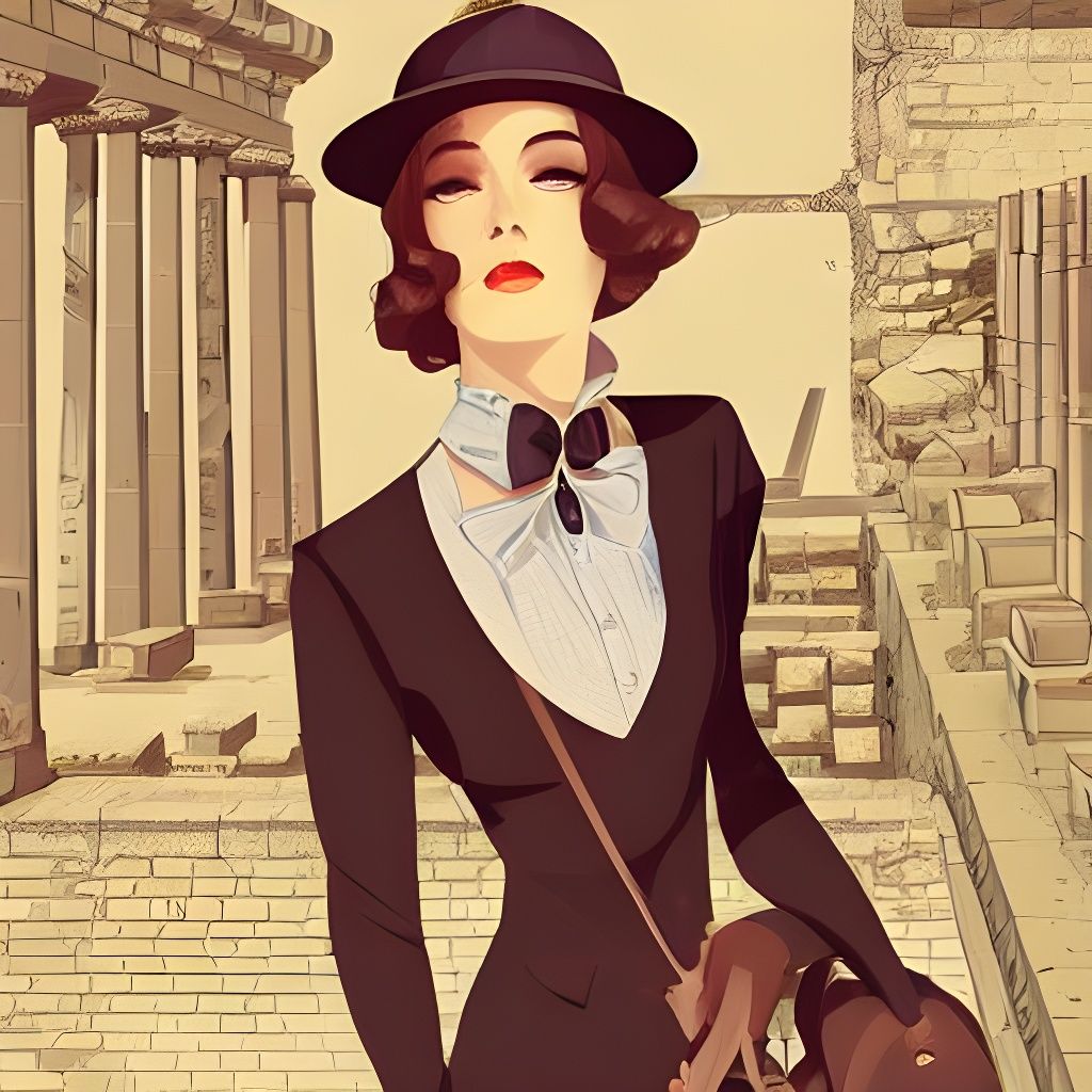 Woman Archaeologist from the 1920s